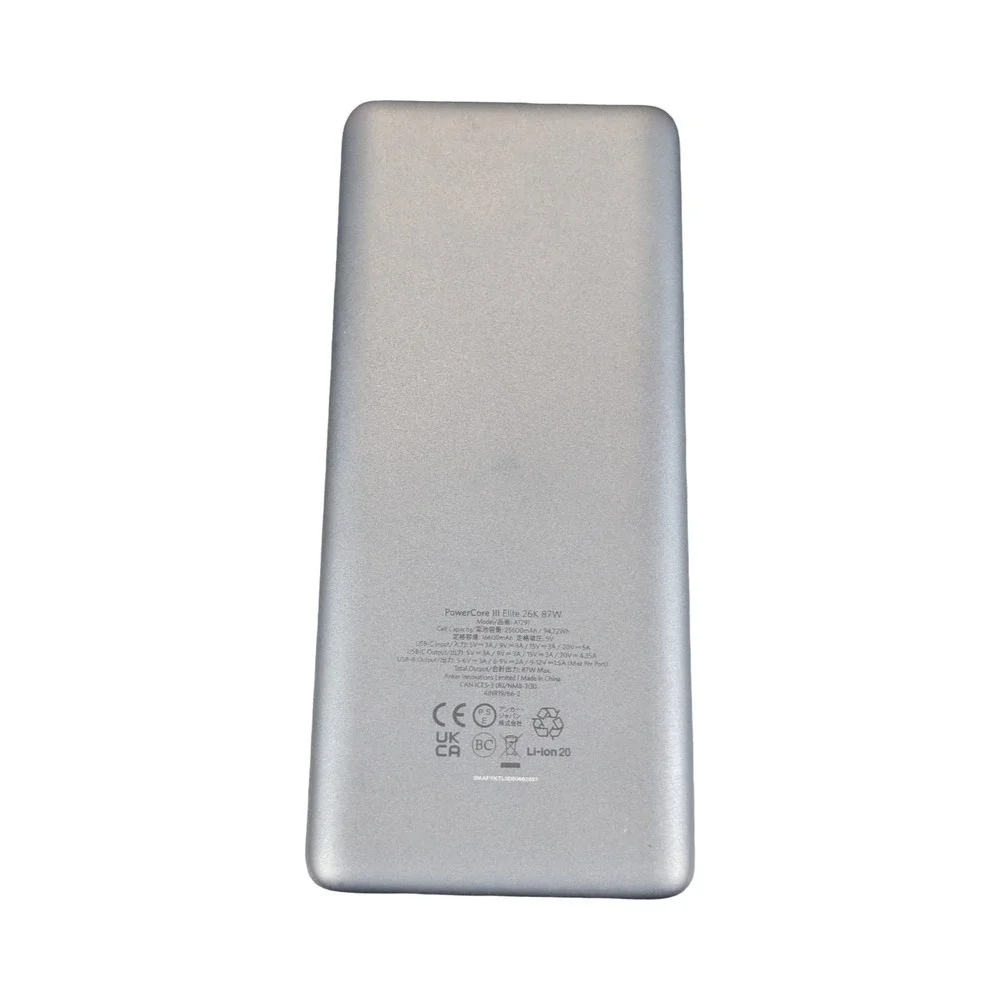 Qq9U Anker PowerCore III Elite 26K 87W Model A 1291 Portable Charger A1291 Used